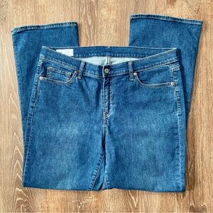 GAP Women's Baby Boot Cut Mid-Tise Blue Jeans 33 16R 16 Regular